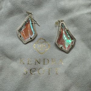 Kendra Scott Alex Gold In Dichroic Glass Drop Earrings